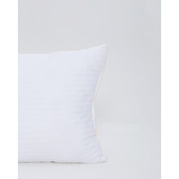 Μαλακό Μαξιλάρι Ύπνου με Μπεζ Ρέλι Studio 50x70cm 50x70cm Άσπρο - 