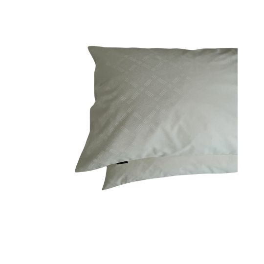 Ζακάρ Εκρού Ζεύγος Μαξιλαροθήκες Cube 50x70cm 50x70cm Εκρού