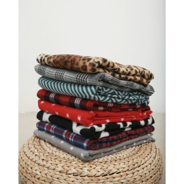 Polar Fleece Chevron Μαξιλαροθήκη Firenze 50x70cm Γκρι - 