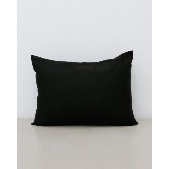 Μακό Μαύρη Μαξιλαροθήκη Τεμάχιο Finejersey Shakira 50x70cm 50x70cm Μαύρο