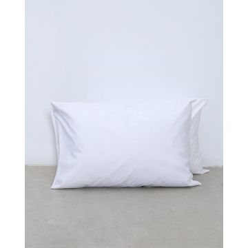 Ξενοδοχειακή Απλή Μαξιλαροθήκη Oscar 50x70cm Άσπρο