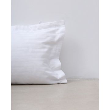 Oxford μαξιλαροθήκη Redon με σατινόριγο σχέδιο 50x70 5cm Άσπρο - 