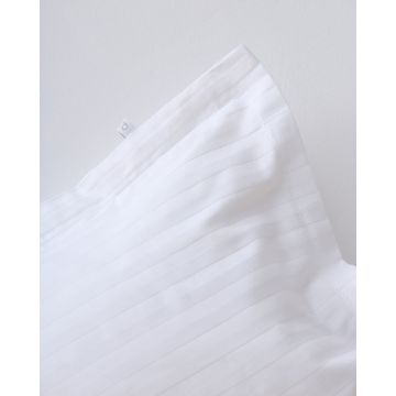 Oxford μαξιλαροθήκη Redon με σατινόριγο σχέδιο 50x70 5cm Άσπρο - 