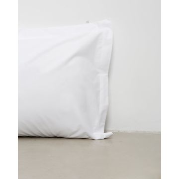 Λευκή Oxford Ξενοδοχειακή Μαξιλαροθήκη Bungalow 52x72+5cm 52x72 5cm Άσπρο - 