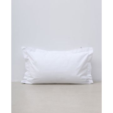 Oxford μαξιλαροθήκη Bungalow 50x70 5cm Άσπρο