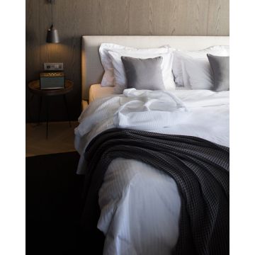 Παπλωματοθήκη Redon με σατινόριγο σχέδιο Άσπρο