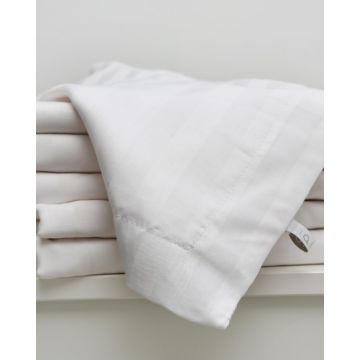 Ξενοδοχειακό Λευκό Βαμβακοσατέν Πανωσέντονο Estate Άσπρο - 