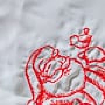 Πετσετάκι Κέντημα Άνθη Arabesque Santa Claus 30x30cm Μπεζ - 