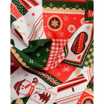 Τραβέρσα Λονέτα Joyful Christmas 45x175cm.  Τραβέρσα (45x175cm) Γκρι απαλό - 