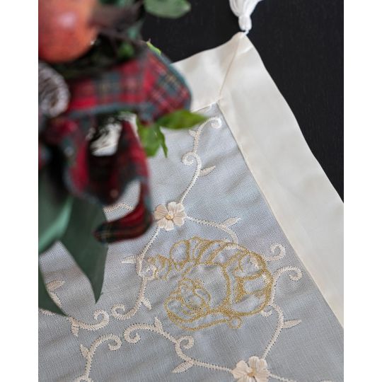 Πετσετάκι Κρεπ με Κέντημα Santa Claus 40x40cm 40x40cm