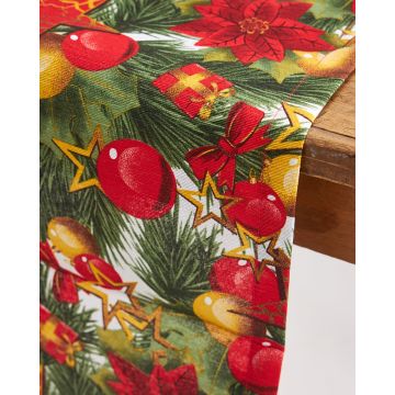 Τραβέρσα Λονέτα Christmas Garland 40x170cm Τραβέρσα (40x170cm) Multi - 