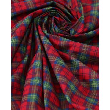 Τραπεζομάντηλο Scot με καρώ σχέδιο Κόκκινο - 