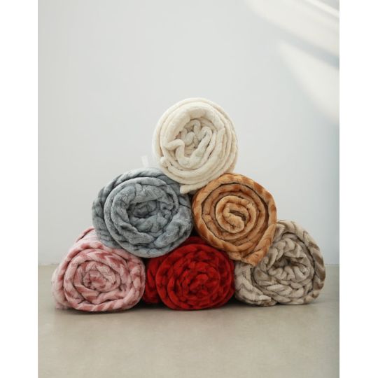 Βελουτέ Chevron Κουβέρτα Chevy σε 6 Αποχρώσεις