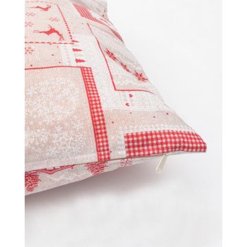 Μαξιλαροθήκη Λονέτα Vintage Christmas σε 2 Διαστάσεις Multi - 