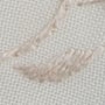 Σετ πετσέτες φαγητού με κέντημα λουλουδάκι και γλώσσα στο τελείωμα 42x42cm Εκρού - 