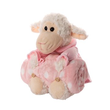 Silk Fashion ΒΕΒΕ FLANNEL ΚΟΥΒΕΡΤΑΚΙ (80cm x 120cm) αρνάκι ρόζ