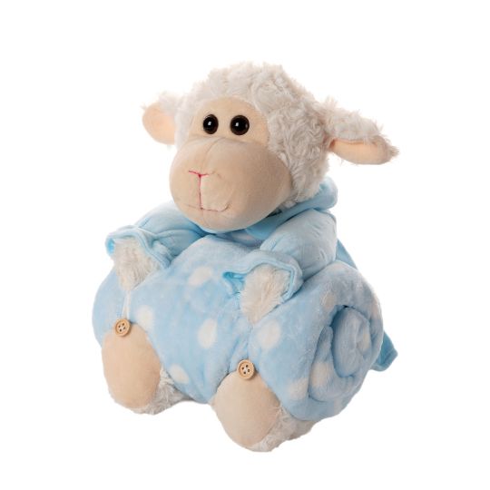 Silk Fashion ΒΕΒΕ FLANNEL ΚΟΥΒΕΡΤΑΚΙ (80cm x 120cm) αρνάκι σιέλ