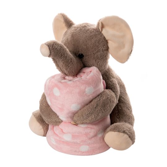 Silk Fashion ΒΕΒΕ FLANNEL ΚΟΥΒΕΡΤΑΚΙ (80cm x 120cm) μπέζ ελεφαντάκι ρόζ