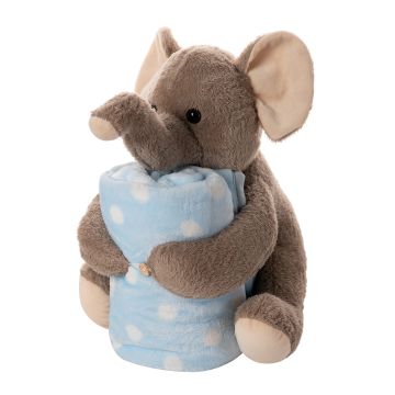 Silk Fashion ΒΕΒΕ FLANNEL ΚΟΥΒΕΡΤΑΚΙ (80cm x 120cm) μπέζ ελεφαντάκι σιέλ