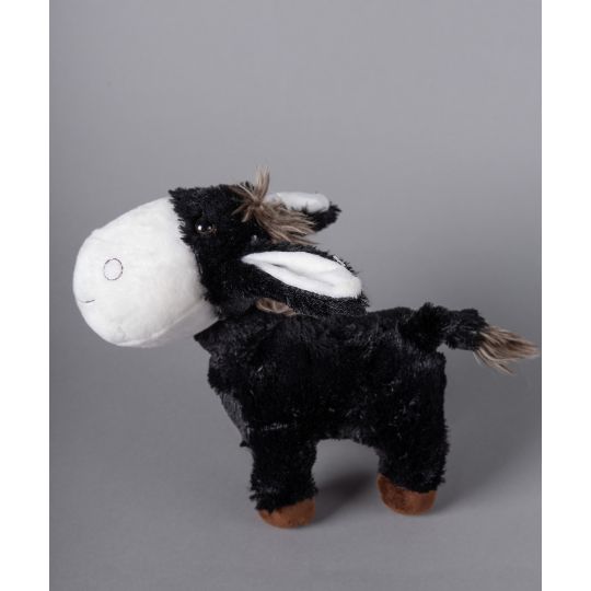 Λούτρινο γαιδουράκι (20cm x 10cm) μαύρο