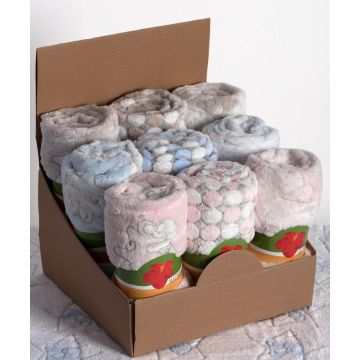 Silk Fashion bebe fleece ( 9x75cm x 100cm ) κουτί 9 τεμαχίων 