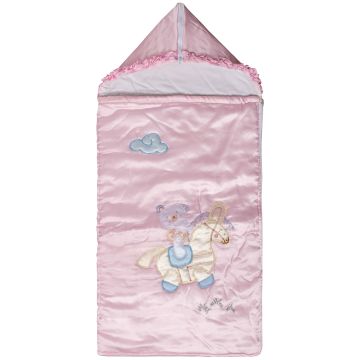 Silk Fashion bebe υπνόσακος (90cm x 80cm) ροζ