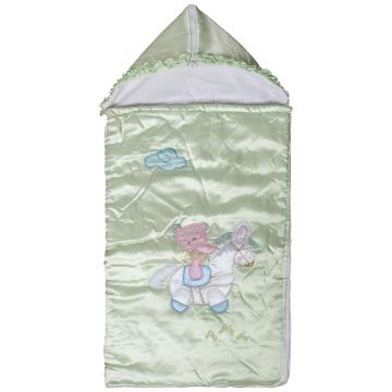 Silk Fashion bebe υπνόσακος (90cm x 80cm) πράσινος