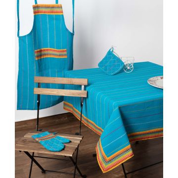 ΣΕΤ ΓΑΝΤΙ ΠΙΑΣΤΡΑ ΠΟΔΙΑ moda ριγέ σιέλ