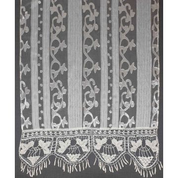 Silk Fashion κουρτίνα 014 (90cm x 130cm) λευκό με τιράντα