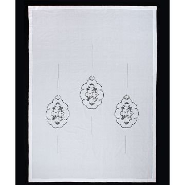 κουρτίνα 727 (210cm x 300cm) λευκή με τούνελ