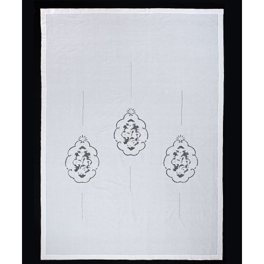 κουρτίνα 727 (210cm x 300cm) λευκή με τούνελ