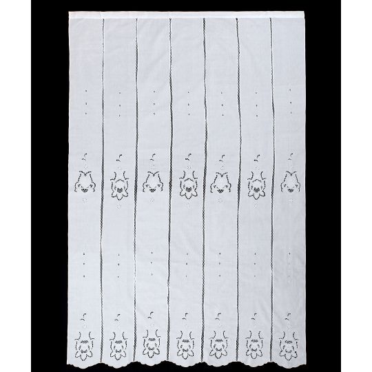 κουρτίνα 329 (160cm x 270cm) λευκή με τούνελ