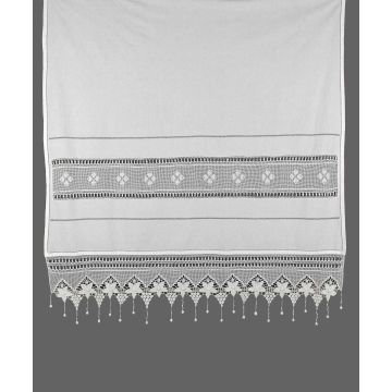 Silk Fashion κουρτίνα 027 (140cm x 260cm) λευκό με τούνελ