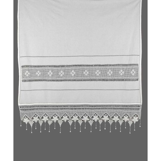 Silk Fashion κουρτίνα 027 (140cm x 260cm) λευκό με τούνελ