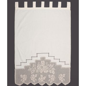 κουρτίνα BG11 ΠΛΕΚΤΟ (80cm x 120cm) ecru με τιράντες