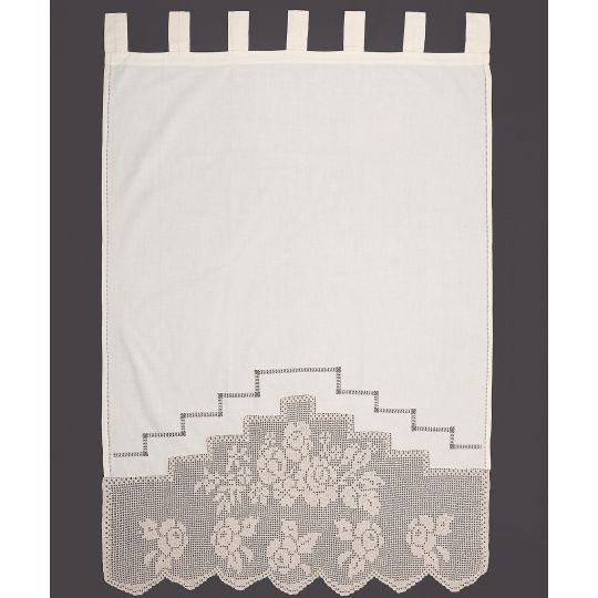 κουρτίνα BG11 ΠΛΕΚΤΟ (80cm x 120cm) ecru με τιράντες