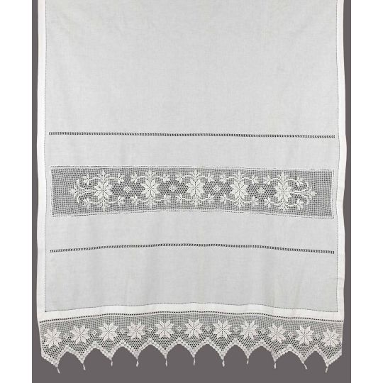 Silk Fashion κουρτίνα 021 (160cm x 160cm) λευκό με τούνελ