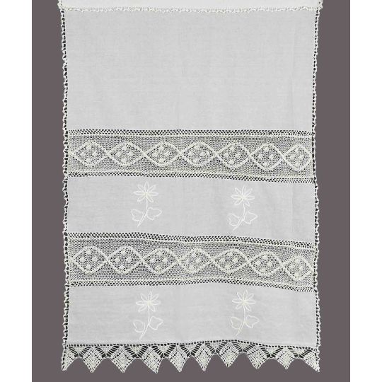 κουρτίνα NT1-2 (90cm x 130cm) λευκό με τούνελ