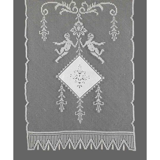 κουρτίνα BG11 TOSCAN (160cm x 160cm) λευκο με τούνελ