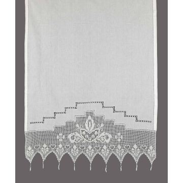 κουρτίνα 075 (50cm x 100cm) λευκό με τούνελ