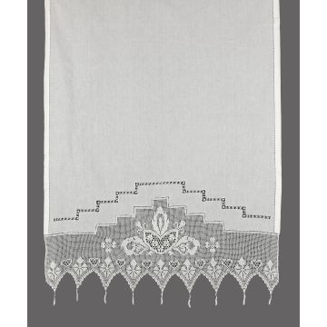 κουρτίνα 075 (90cm x 130cm) λευκό με τούνελ