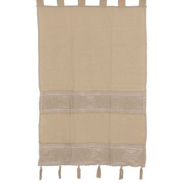 κουρτίνα 450 (160cm x 160cm) ecru με τιράντες