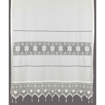 Silk Fashion κουρτίνα 018 (140cm x 260cm) λευκό με τούνελ