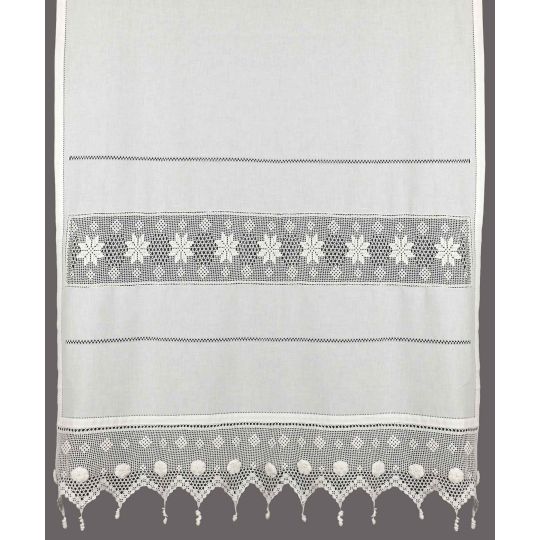 Silk Fashion κουρτίνα 018 (140cm x 260cm) λευκό με τούνελ