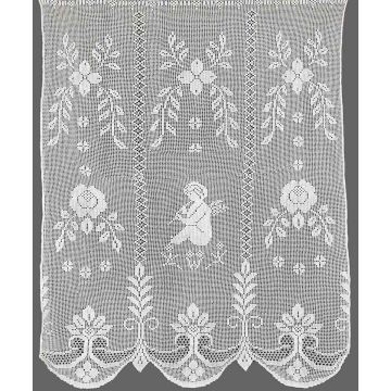 κουρτίνα 08 (90cm x 120cm) λευκό με τρύπες για κουρτινόξυλο