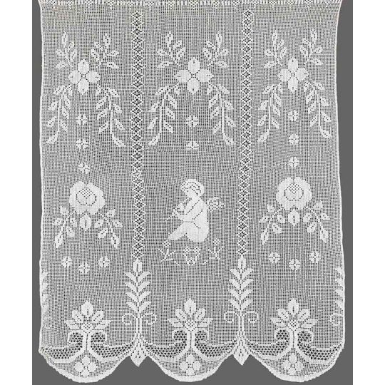 κουρτίνα 08 (90cm x 120cm) λευκό με τρύπες για κουρτινόξυλο