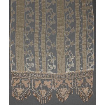 Silk Fashion κουρτίνα 014 (90cm x 130cm) ecru με τιράντα