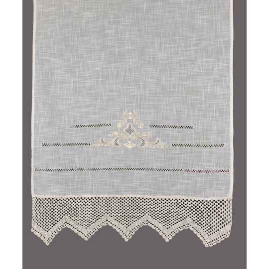 κουρτίνα 1714 (140cm x 260cm) λευκό με τούνελ