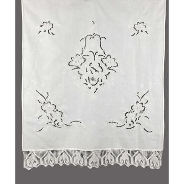 κουρτίνα 662 (120cm x 150cm) λευκό με τούνελ