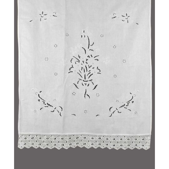 κουρτίνα 664 (120cm x 250cm) λευκό με τούνελ